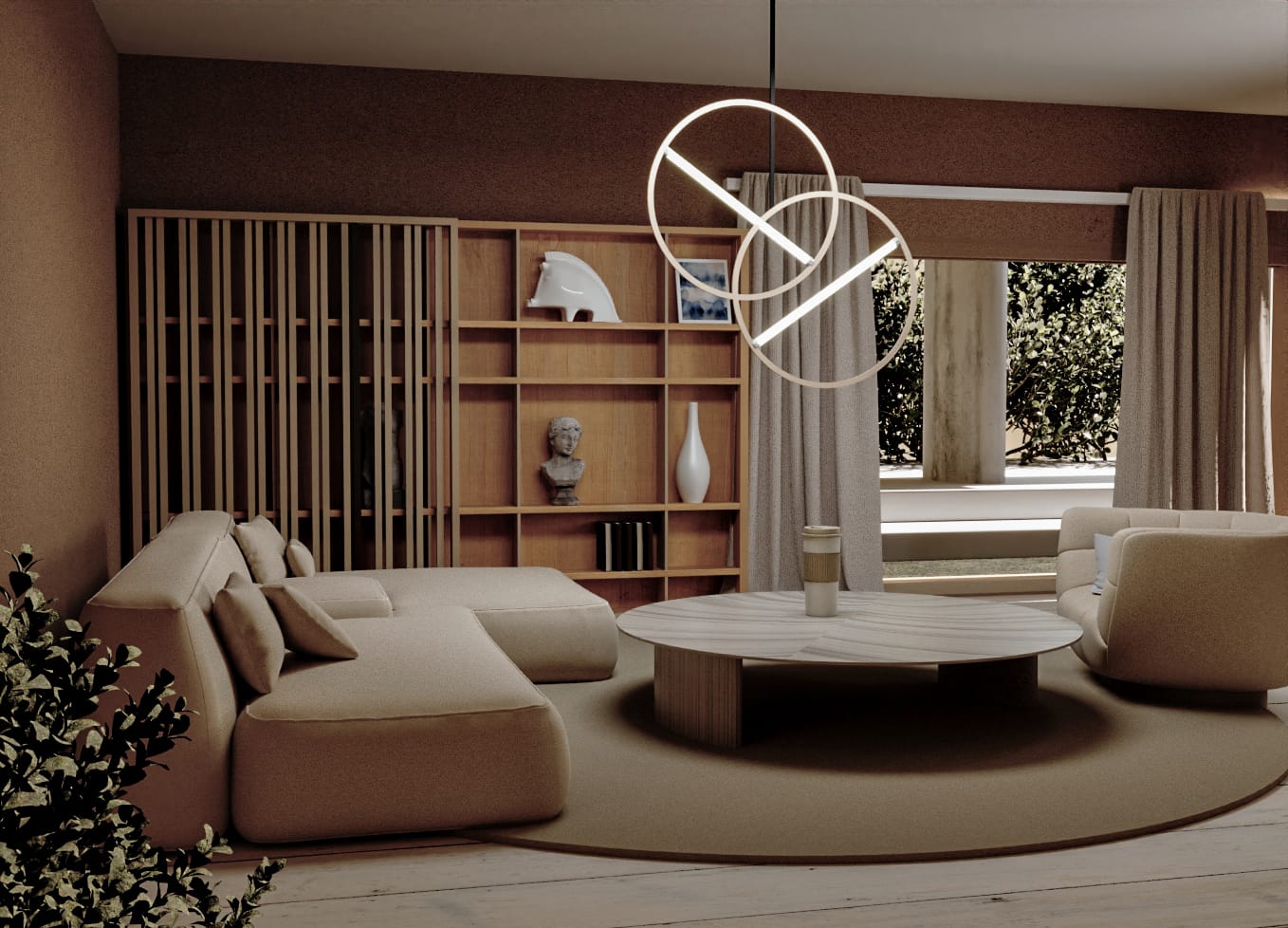 Interior Study — living room interior visualization by VESARA